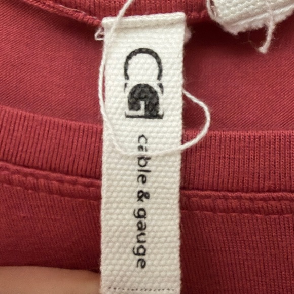 Cable & Gauge Vibrant Red Long Sleeve Top - Picture 2 of 3